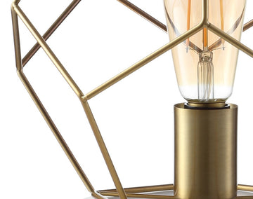 James 10" Metal/Marble LED Table Lamp - JONATHAN Y
